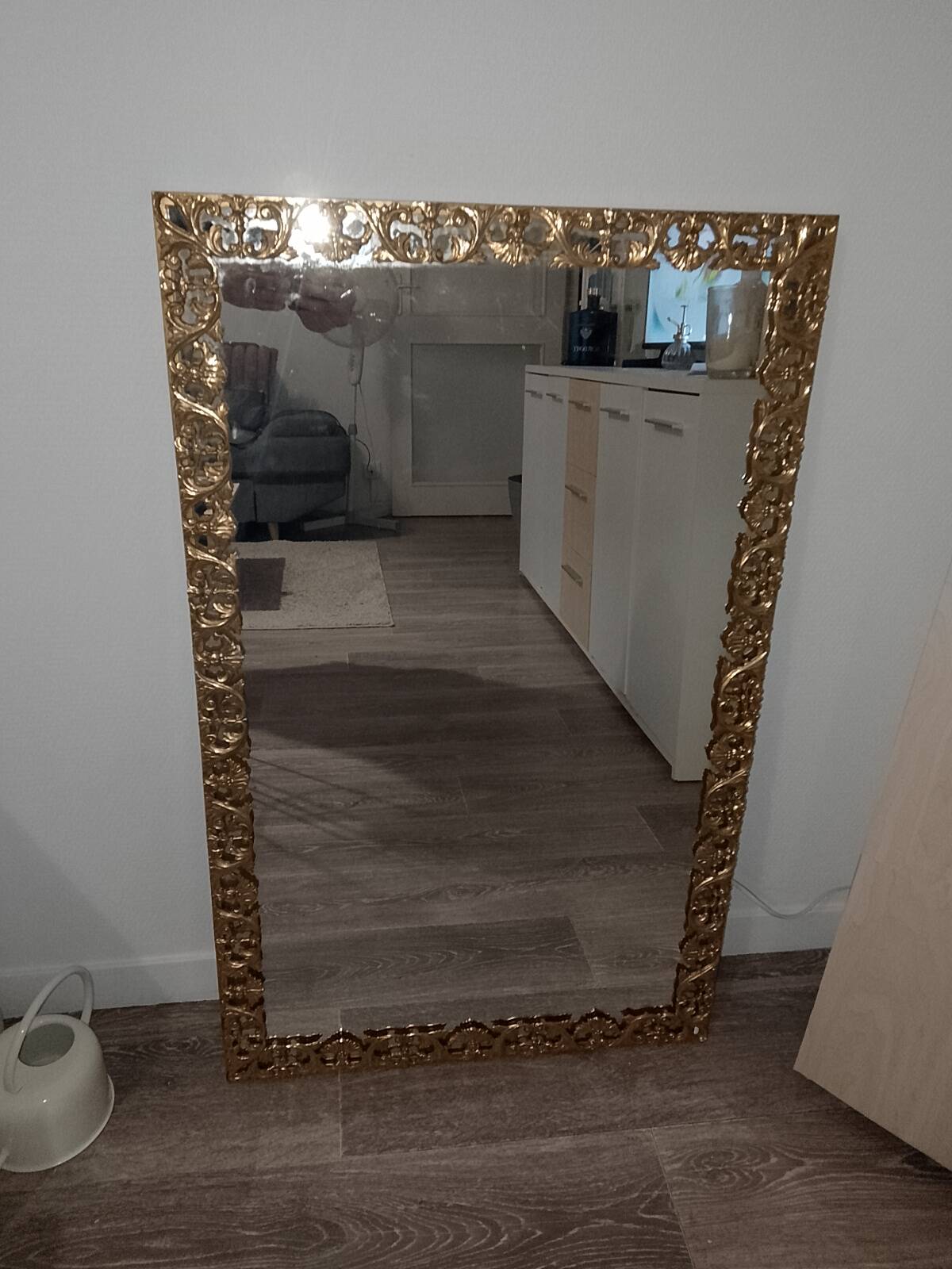 Brass mirror