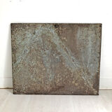 Cast-glass plate "Seamstress" early twentieth