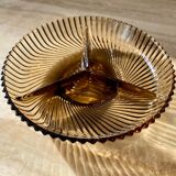 Plat en verre fumé