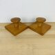Pair of wooden hooks, wall coat rack
