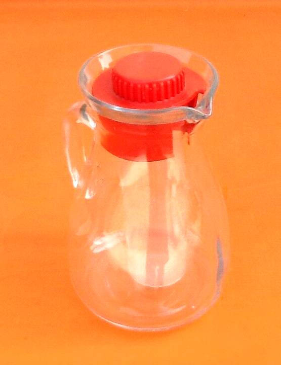 1970s pitcher / jug molded glass cerve italy