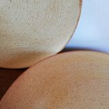 Set of 4 flat plates grès CNP Village France