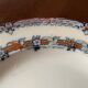 6 old English dessert plates, Wedgwood Bone, Australian model, early 20th century