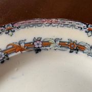 6 old English dessert plates, Wedgwood Bone, Australian model, early 20th century