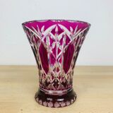 Crystal vase of Saint Louis red
