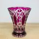 Crystal vase of Saint Louis red