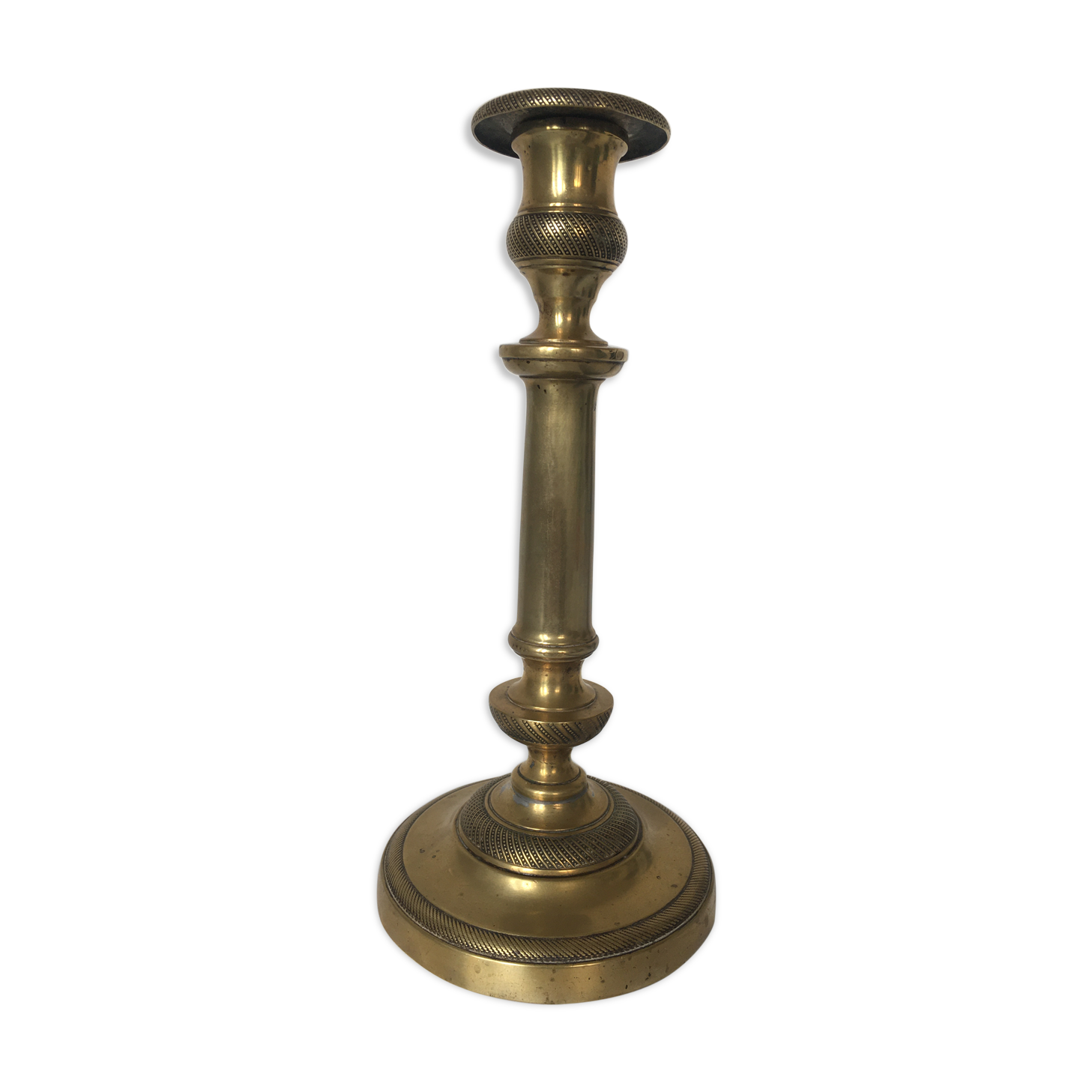 Bougeoir and his Louis-Philippe period brass bobèche