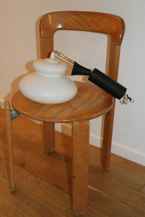 Opaline suspension lacquered steel and brass