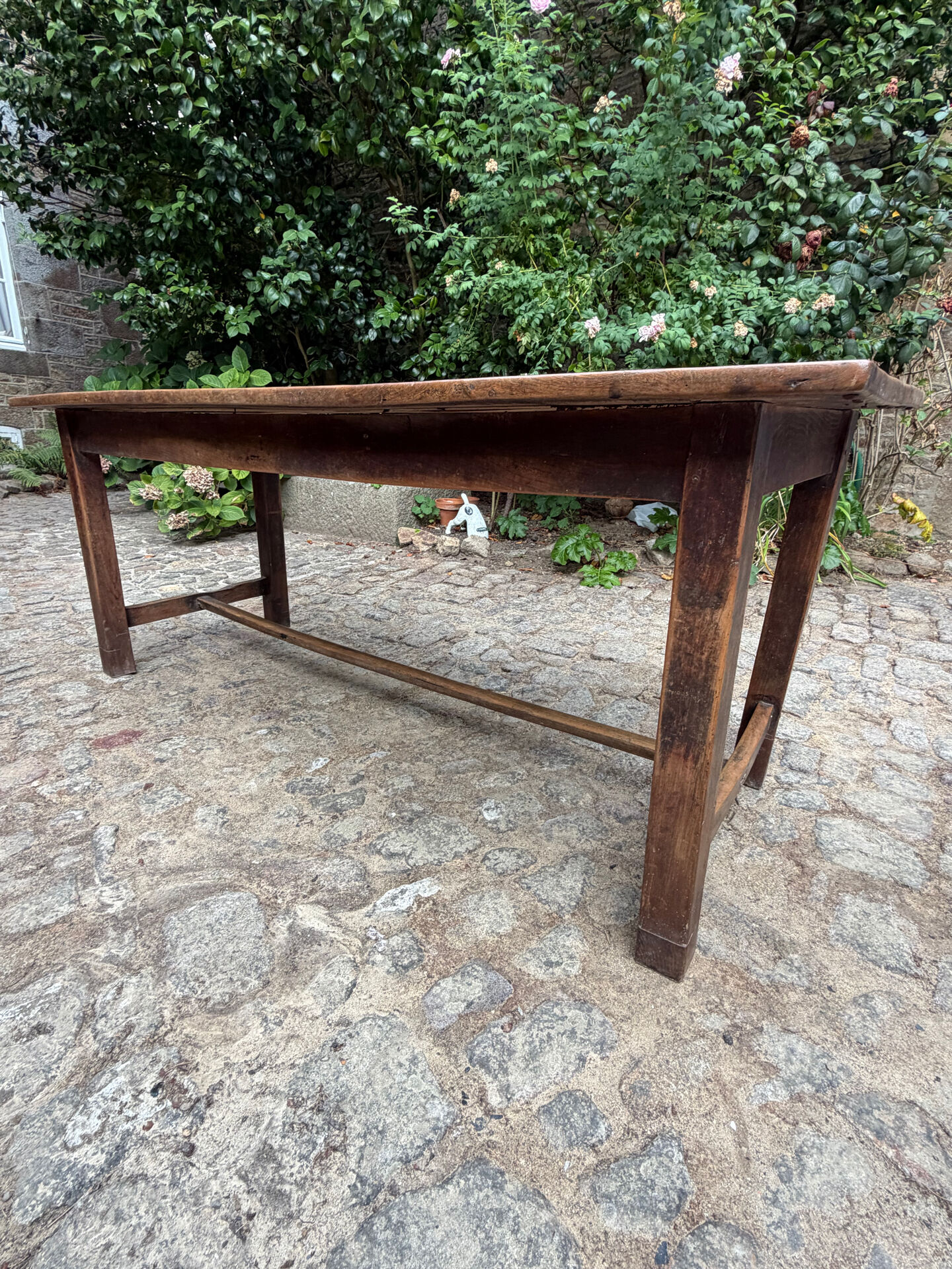 Old Normandy farmhouse table in solid wood – 19th / early 20th century