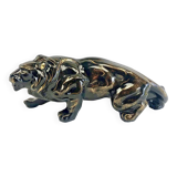 Art Deco lion statue 1930 cracked Saint Clément