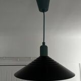 Industrial pendant light in enamelled sheet metal