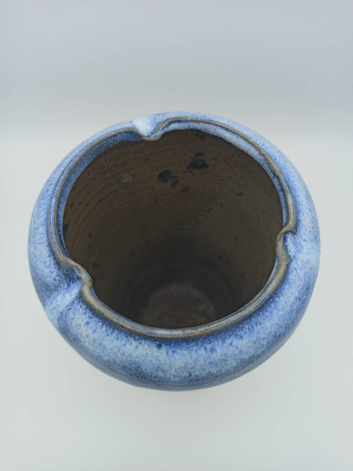 ​vase vintage en grès émaillé - bernard dal magro - céramique d'art