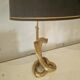 Lampes de table Cobra entièrement en laiton, style Maison Jansen