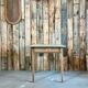 Wood and metal table