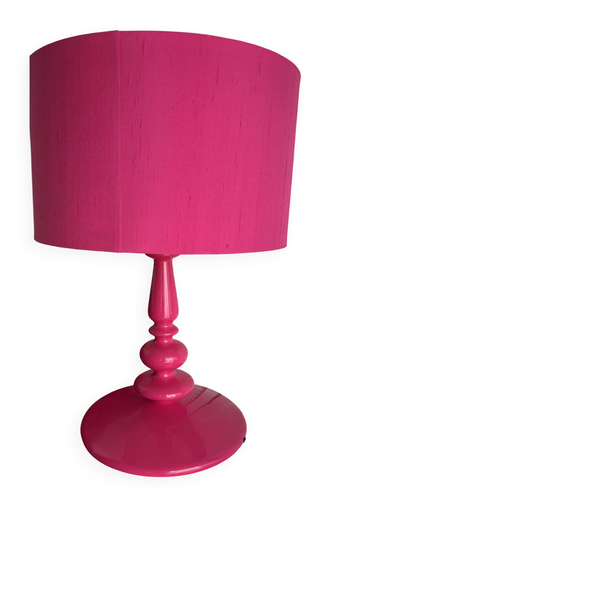 Lampe Spindle fuchsia laquée Habitat - années 2000