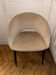 Syrah beige velvet chair - pomax