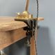 Industria Rotterdam clamp lamp made of brass and copper from the 1930s