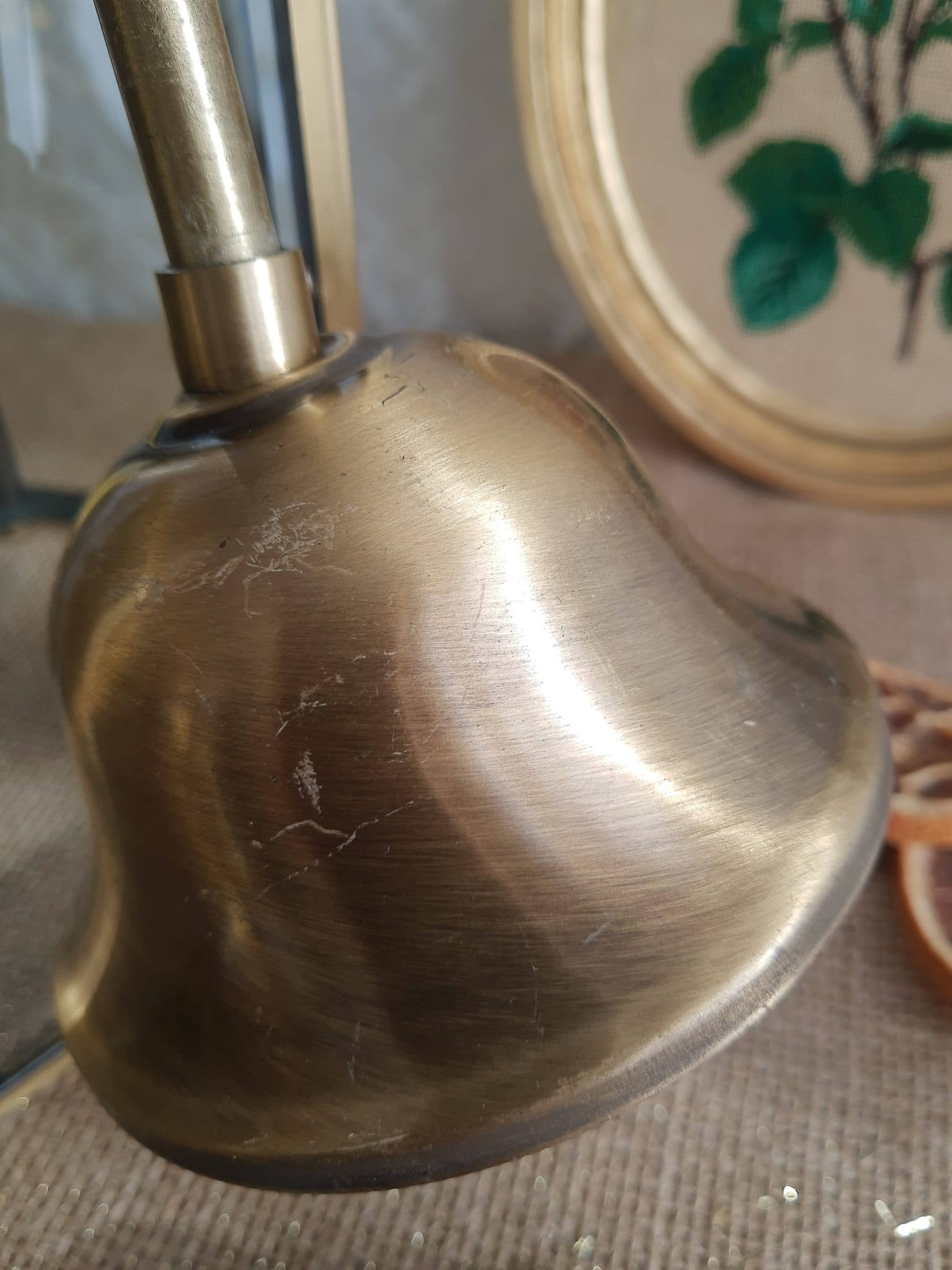 Brass and glass lantern pendant/chandelier - vintage