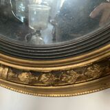 Miroir sorcière en bois sculpté doré XIX siècle