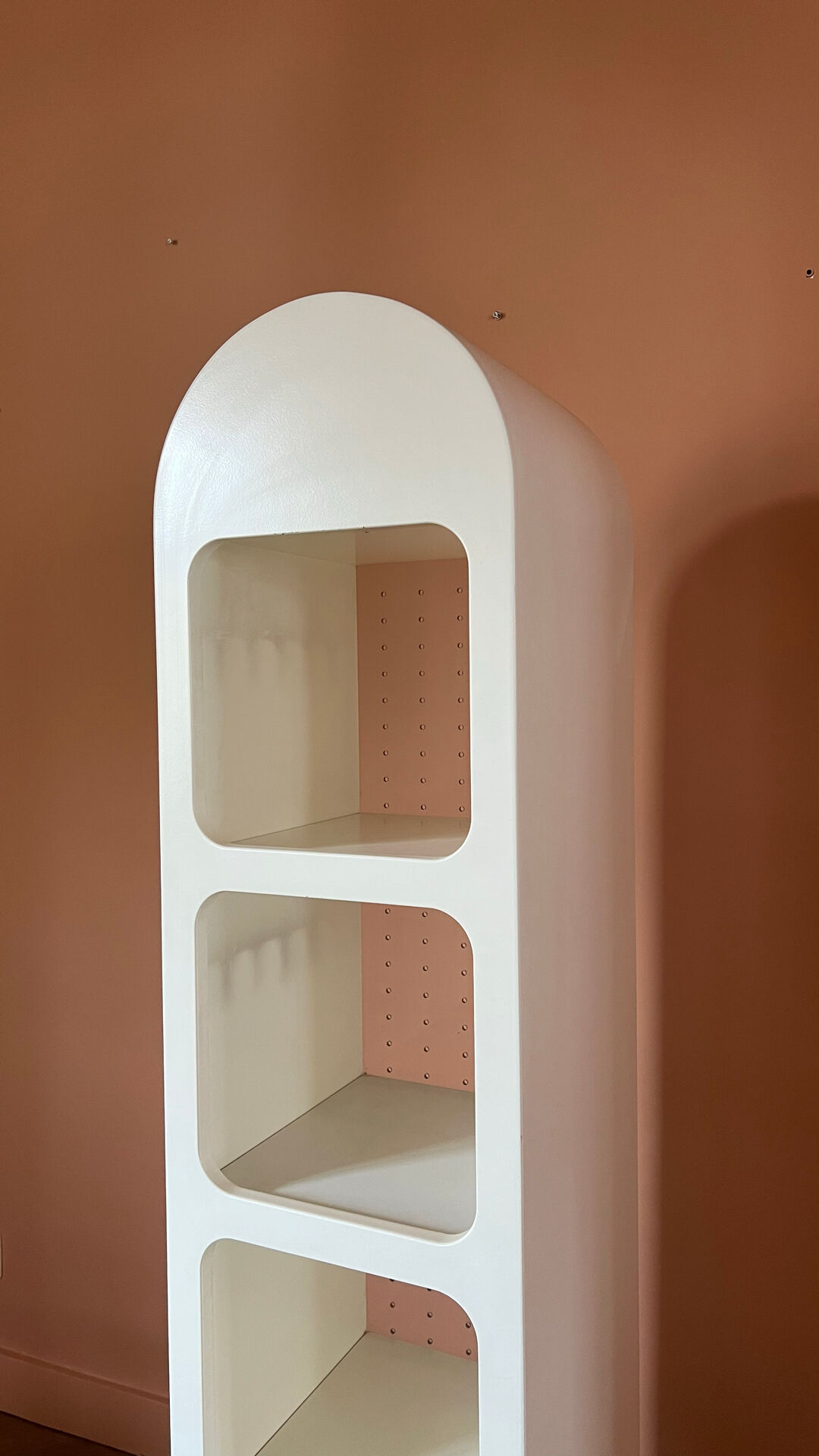 Vintage shelf from the 70s and 80s.