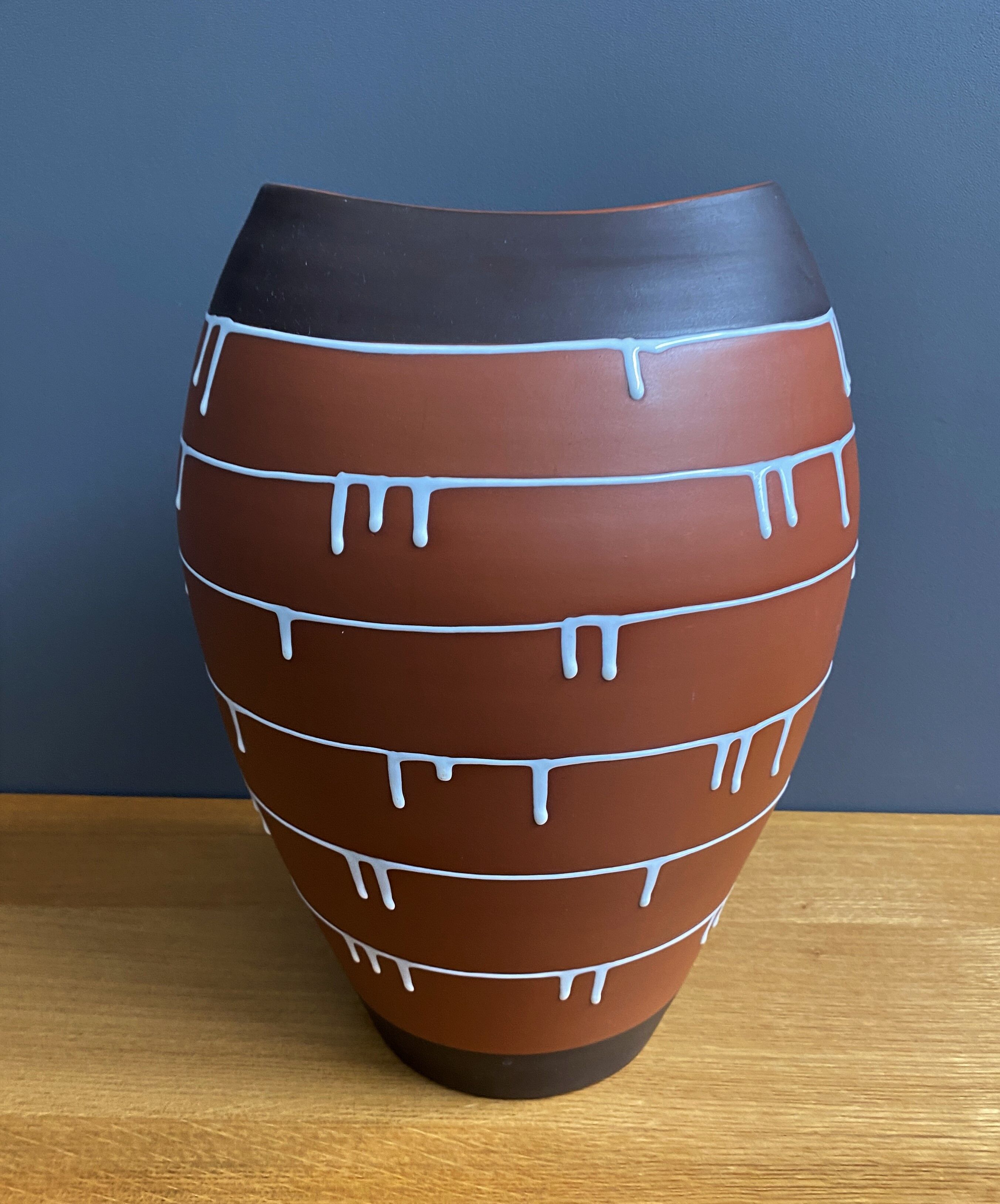 Palermo decor Vase by Ilkra Edelkeramik designer Ernst Werner 1960s