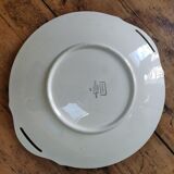 Flat cake earthenware Digoin Sarreguemines model Dinard