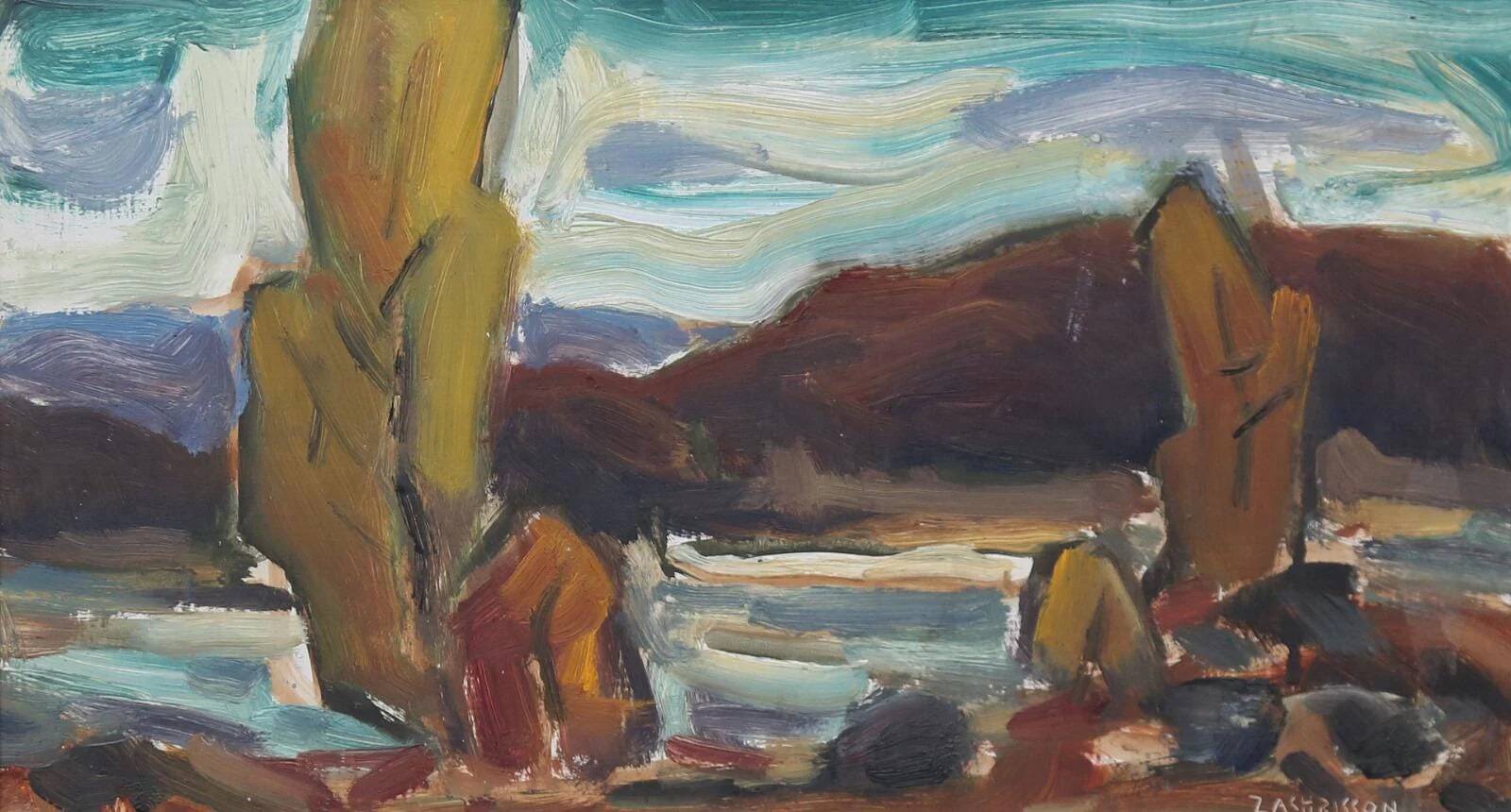 Au bord de la rivière par P.O. Zachrisson