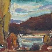 Au bord de la rivière par P.O. Zachrisson