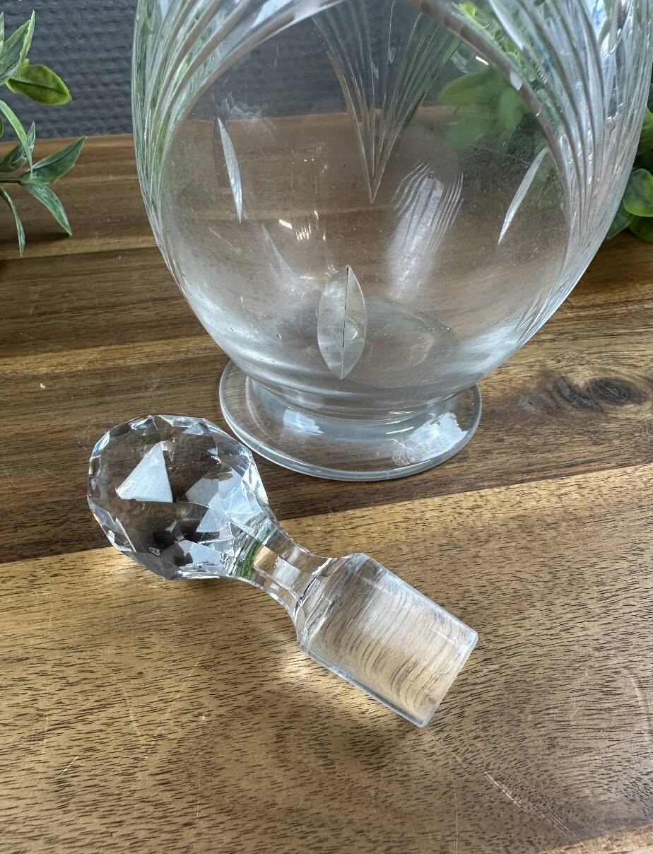 Crystal wine carafe from Nancy – cut crystal