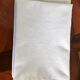 Two old linen damascenen towels in white color
