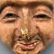 MINIATURE MASK JAPAN SIGN PERIOD EDO XIXTH CARVED WOOD