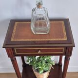 Pedestal table bedside Louis XVI mahogany style