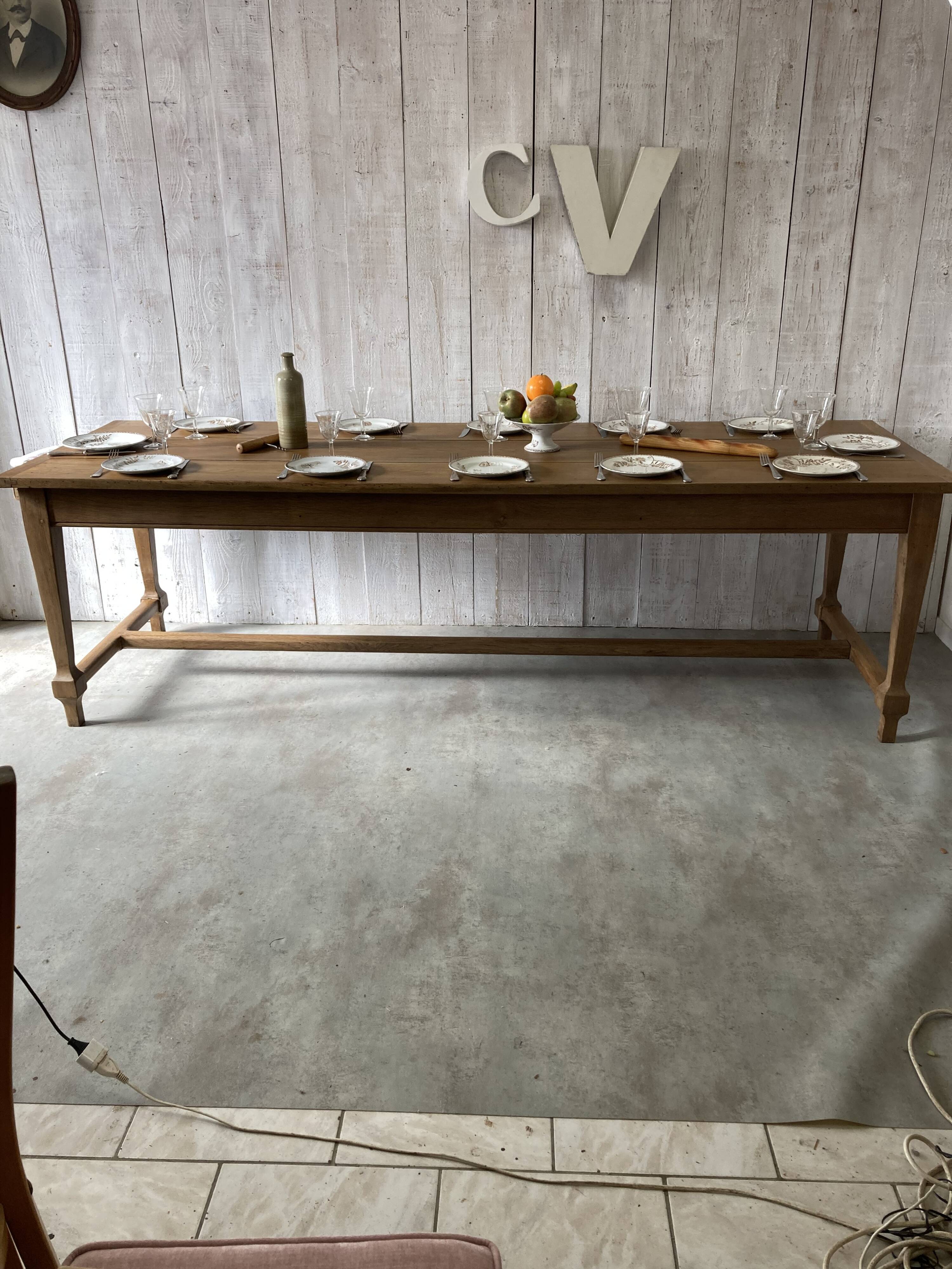Table de ferme 244x82cm