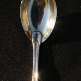 Egg spoon in solid silver and vermeil