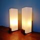 Pair of teak and white opaline wall lights, designed by Louis Kalff, 1960