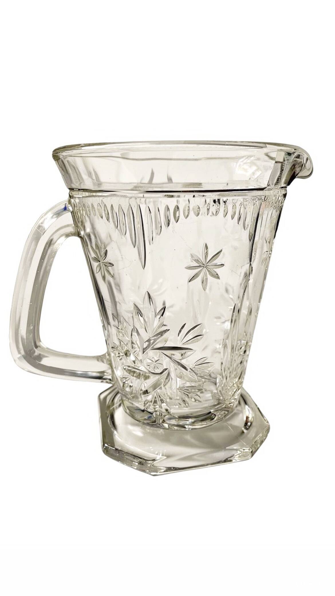 Cut glass jug Art Deco – 1950s
