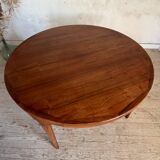 Scandinavian round table in rosewood by Ib Kofod Larsen