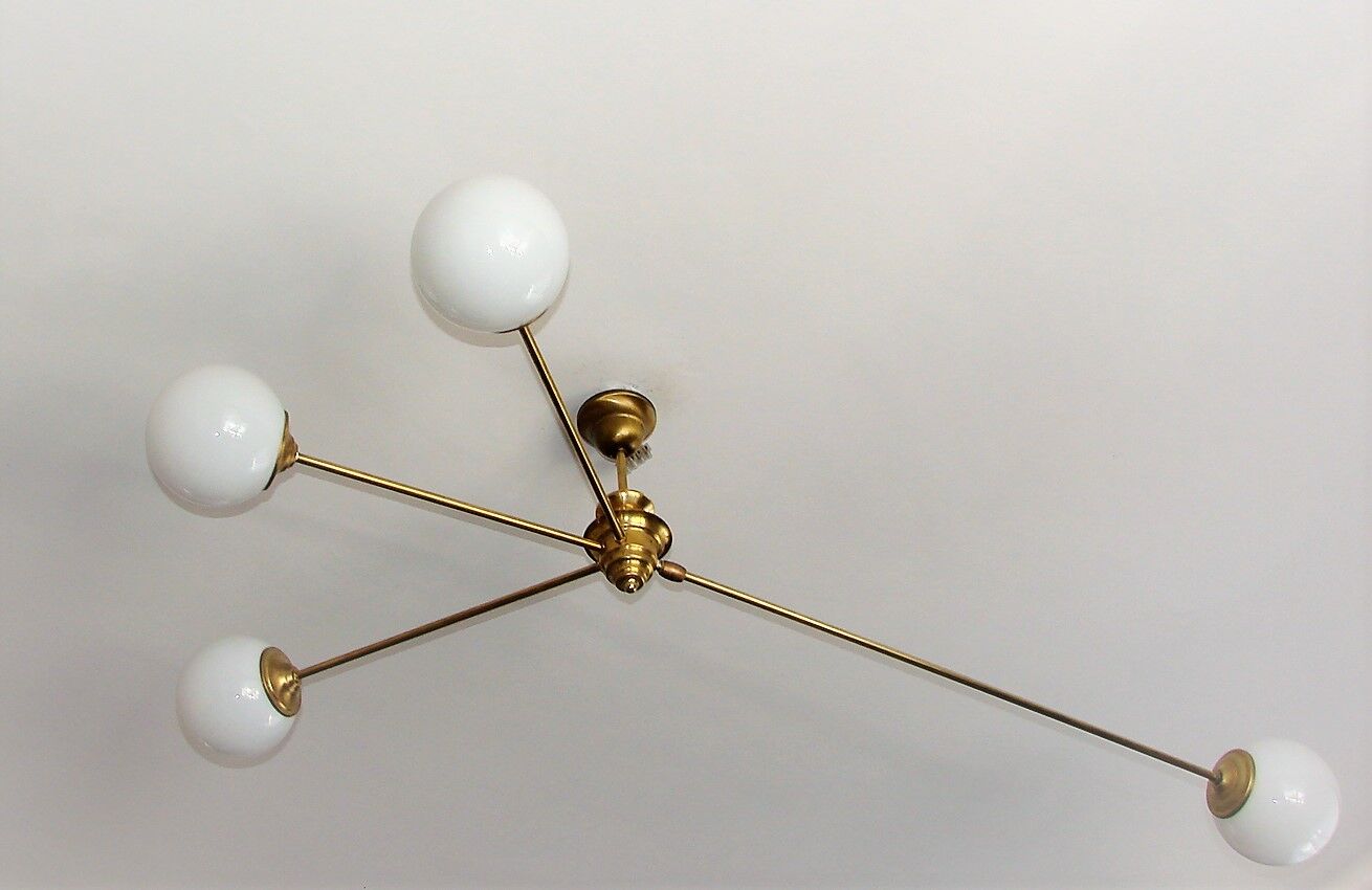 Angelo Lelli style chandelier, 1960s