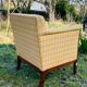 Art Deco club armchair in solid wood, early 20th century