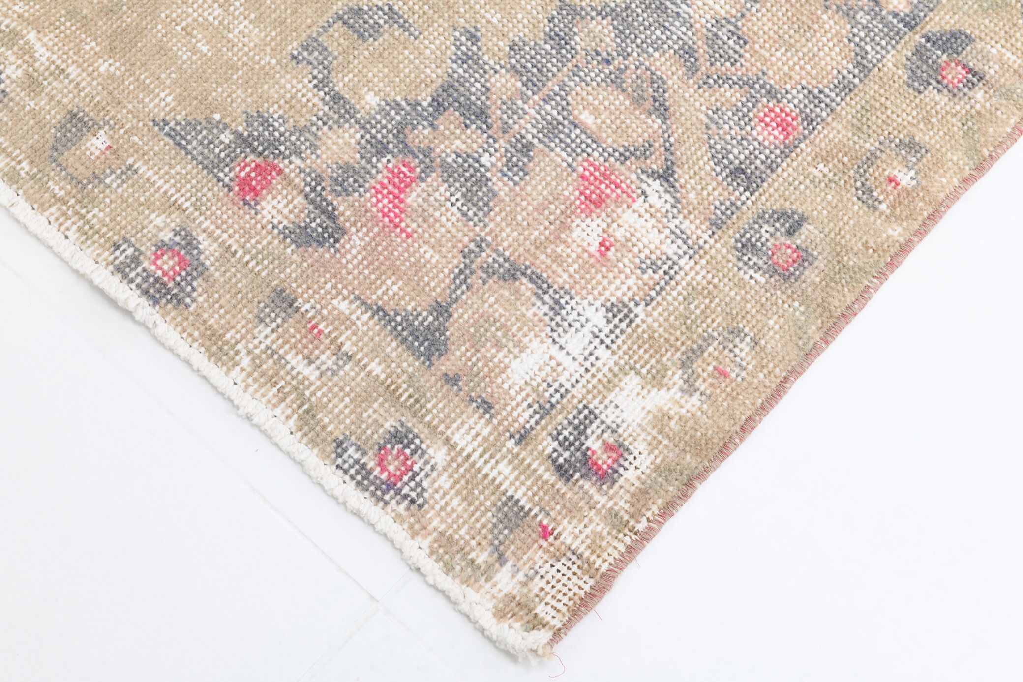 4x7 faded brown turkish rug