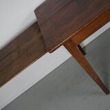 Antique 19th Century French Rustic Farmhouse Dining Table Fruitwood