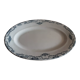 Plat  ovale  terre de fer faience  salin  modele  yvonne