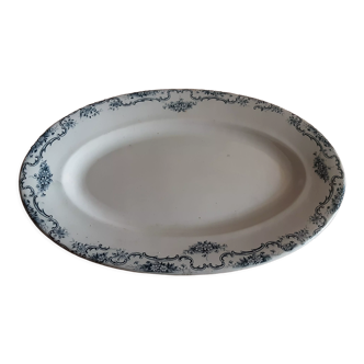 Oval plate iron earthenware saline model yvonne