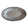Oval plate iron earthenware saline model yvonne