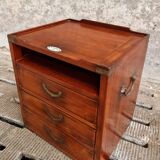 Design chest of drawers bedside cabinet military Campaign style from 'Starbay'