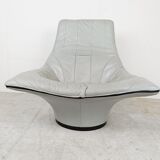 Vintage leather lounge chair by Gerard van den Berg, 1970s