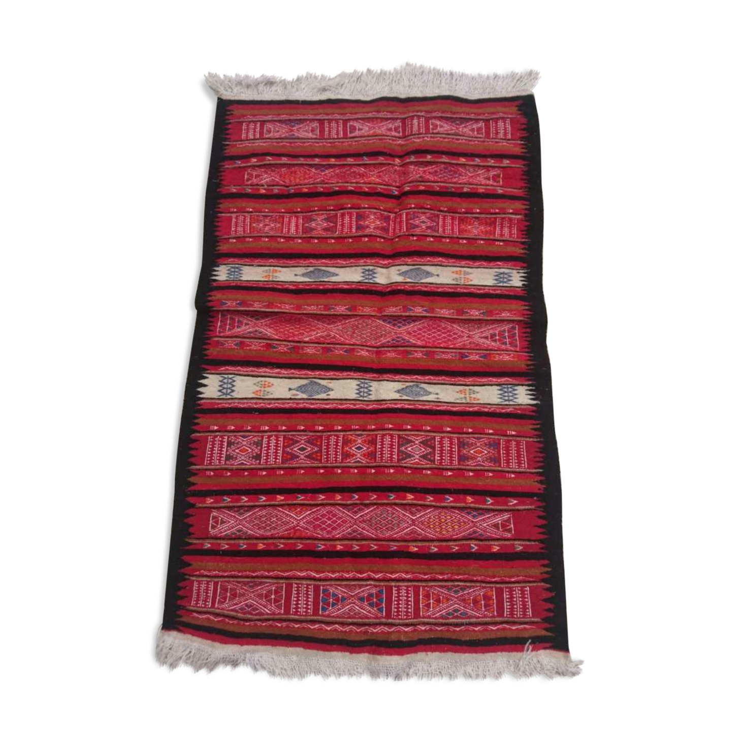 Kilim multicolore en laine 85x155cm