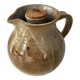 Signed, poured ceramic wine pitcher (signature to be identified)