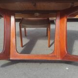 Baumann vintage Scandinavian style oval table with extension