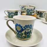 Set of 12 Tor Viking cups and saucers